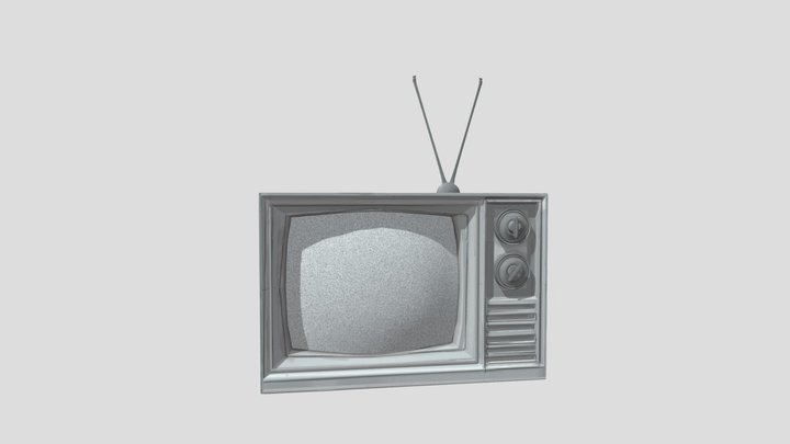 Vintage TV GLADE 3D Model