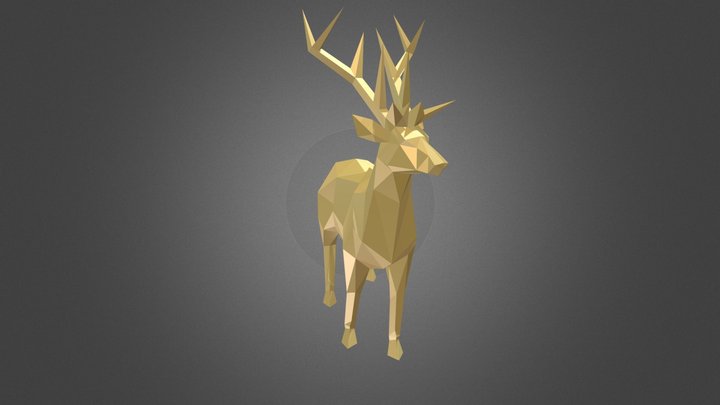 麋鹿 3D Model