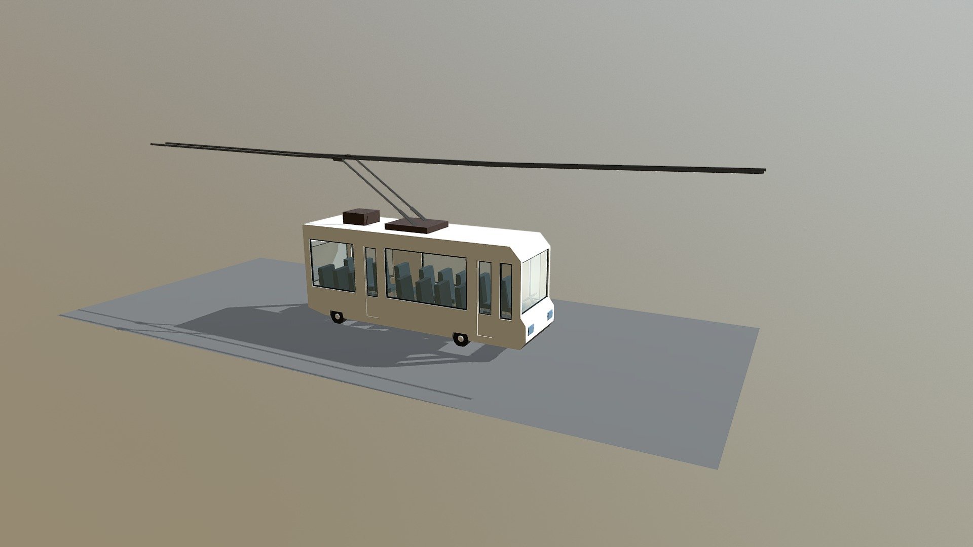 Cartoon Trolleybus