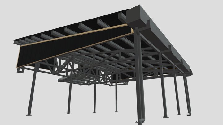 Cubierta y Estructura EO 001 3D Model