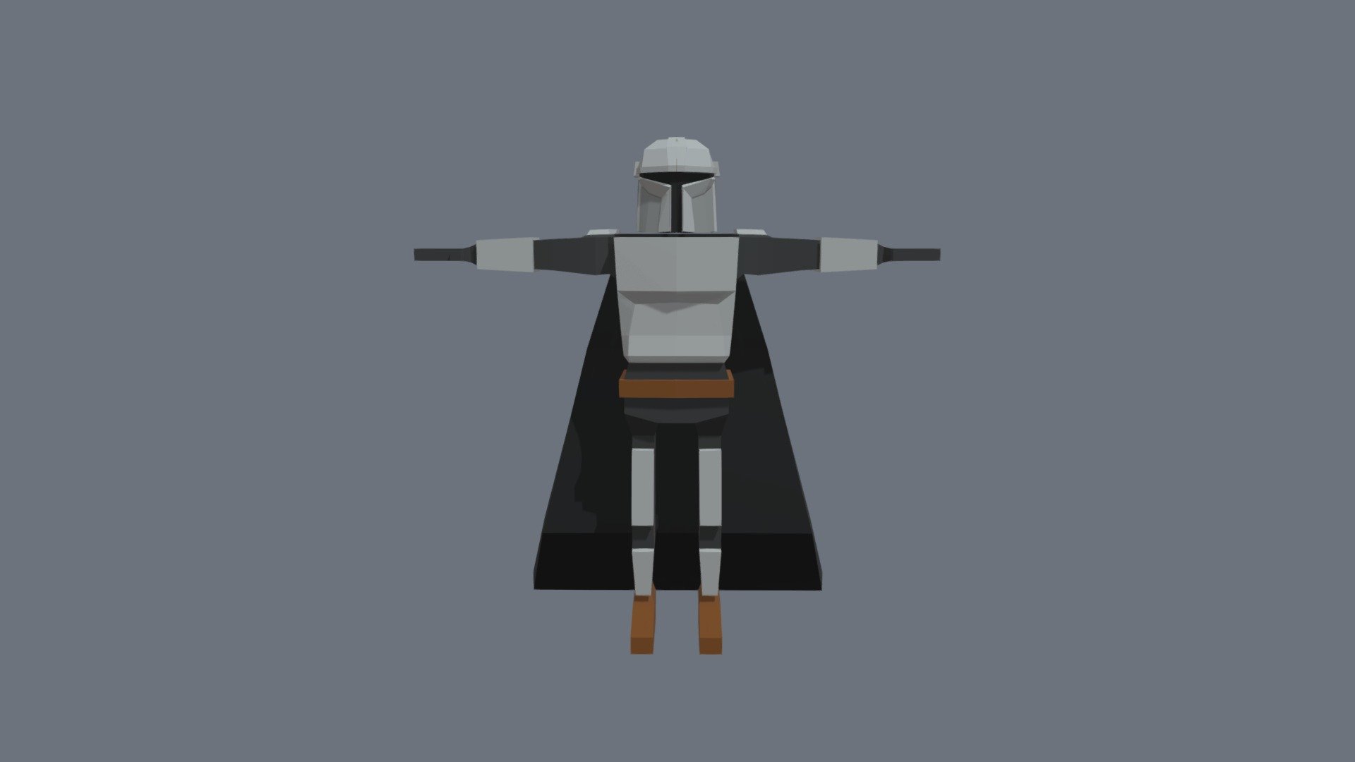 Star Wars Mandalorian (low Poly Model)
