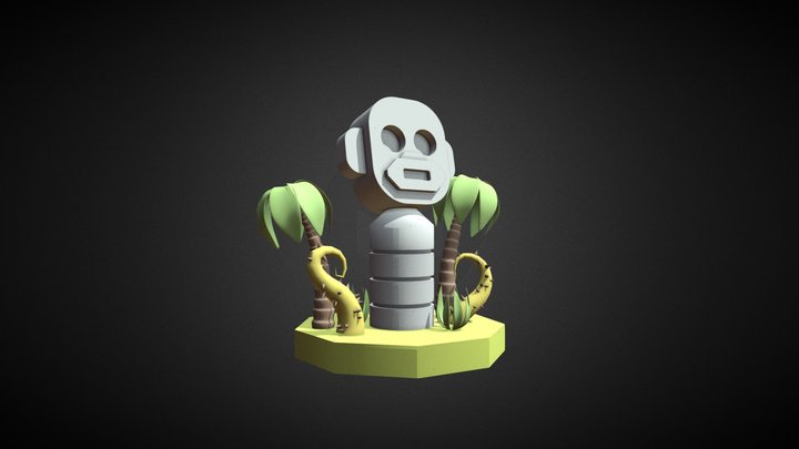 Ancient Statue of a forgotten tribe 3D Model