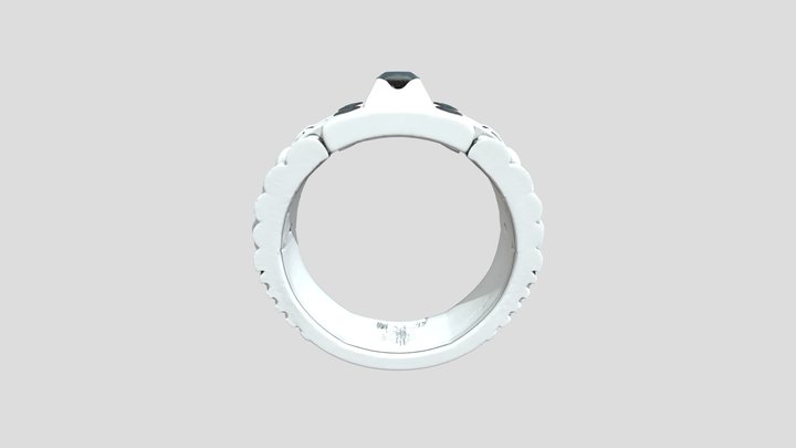 Ebon Elegance Ring 3D Model