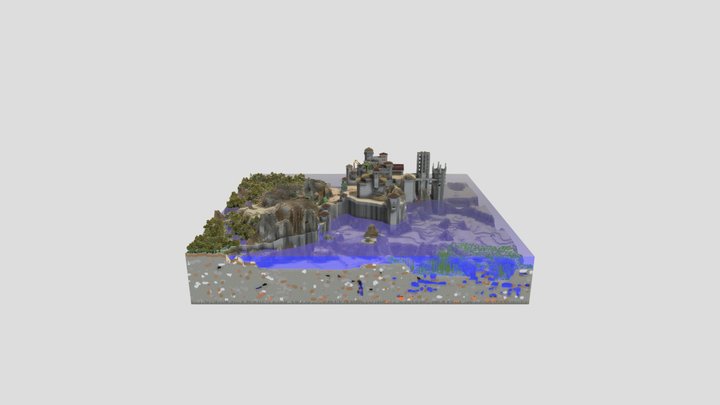 Terra Média - Hills Castle 3D Model