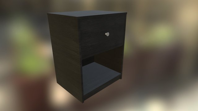 Tvilum Portland Nightstand 3D Model