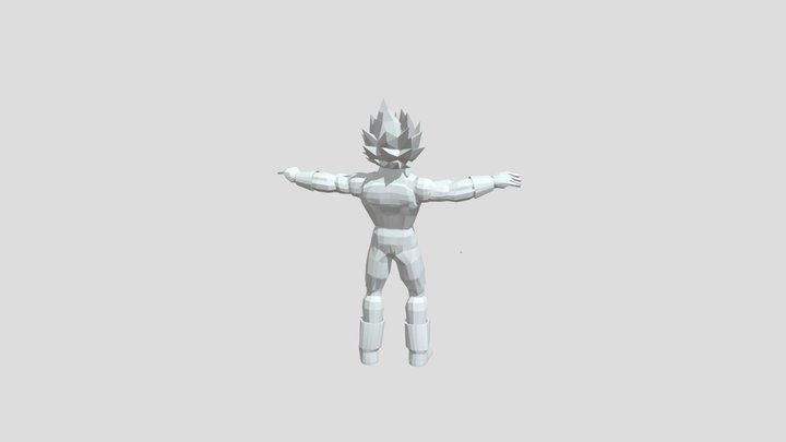 Vegeta Animated 3D Model