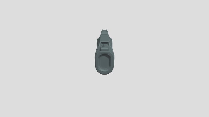 futuristic sci-fi pistol 3D Model