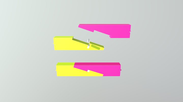 Under Squinted Stop Splayed With Table and Wedge 3D Model