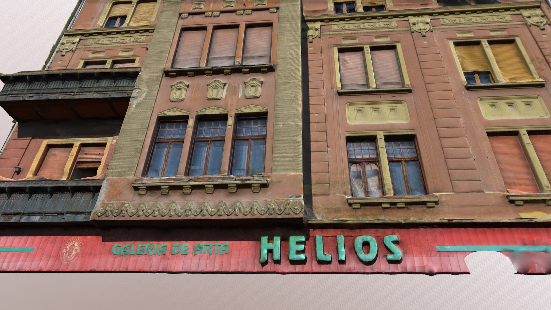 3D model Galeria Helios Timisoara - This is a 3D model of the Galeria Helios Timisoara. The 3D model is about a building with windows.