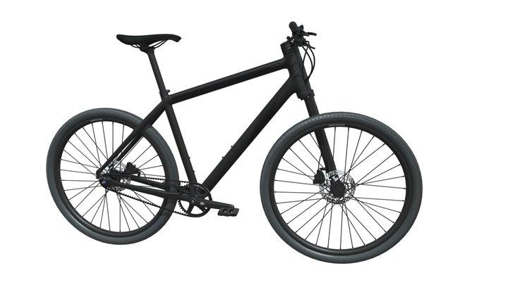 High-poly urban bicycle Cannondale Bad Boy 3D Model