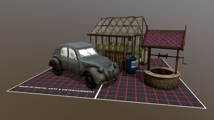DAE 5 Finished props - Grandmas House 3D Model