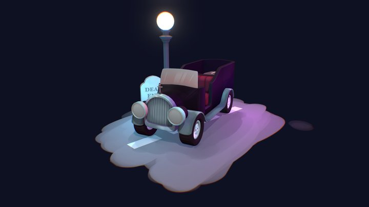 Stylised Hearse 3D Model