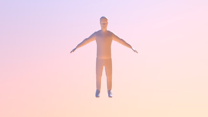 Male Character Model 3D Model