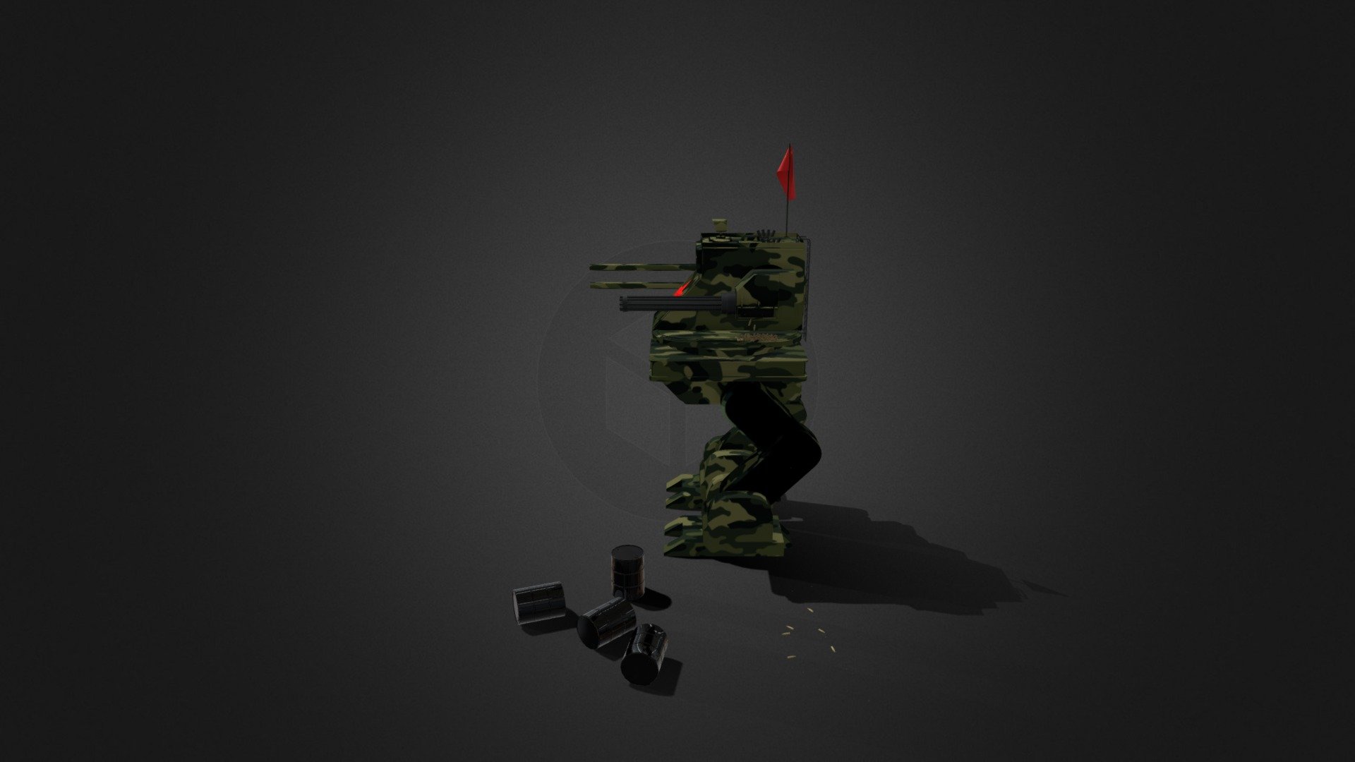 Big walking robot.