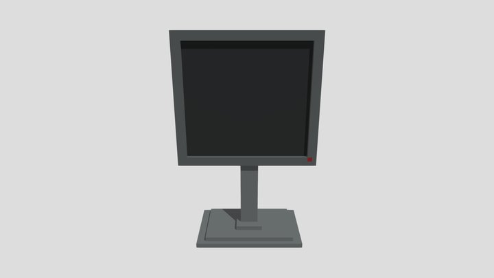 Voxel Monitor 3D Model