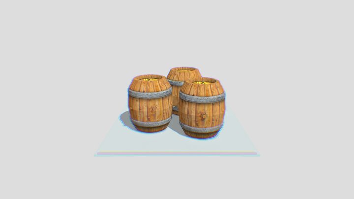 Barrels (warning epic) 3D Model