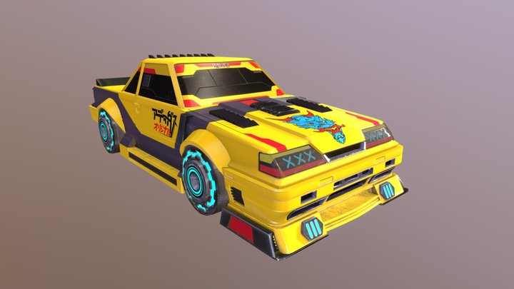 CarCyberpunk 3D Model