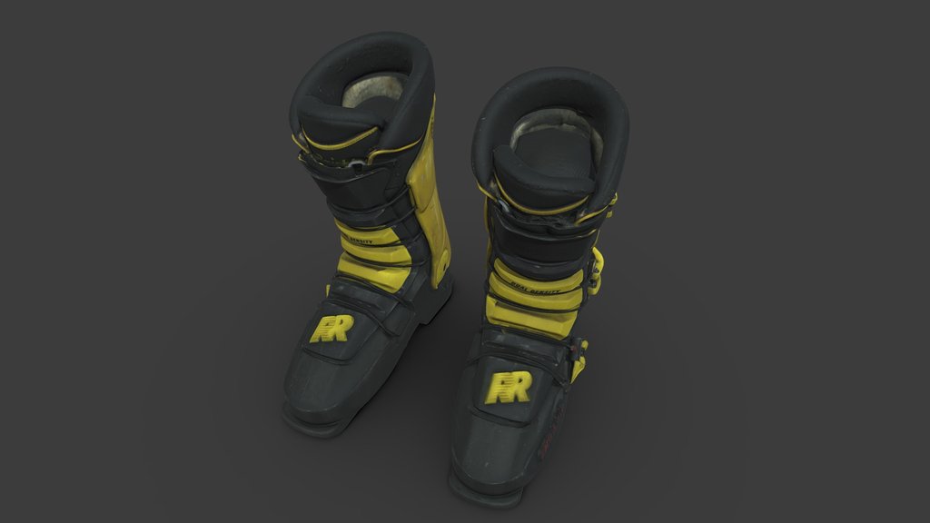 Ski boots worn by Seba Johnson