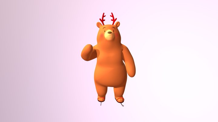 Bear Wave 3D Model