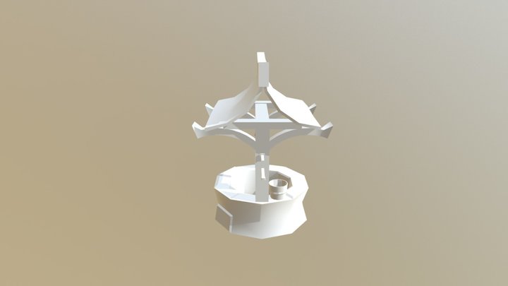 Brunnen Lowpoly 3D Model