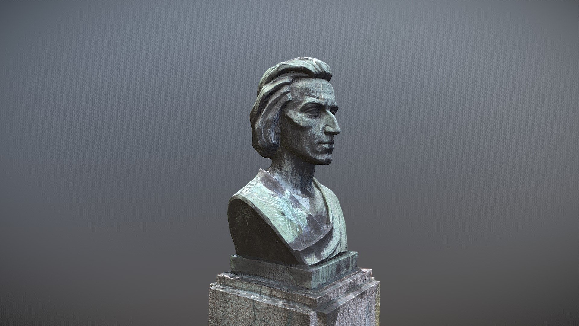Fryderyk Chopin Bust — Sketchfab embed 3D viewer