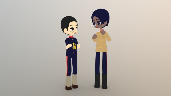 🌙🎏 3D Model