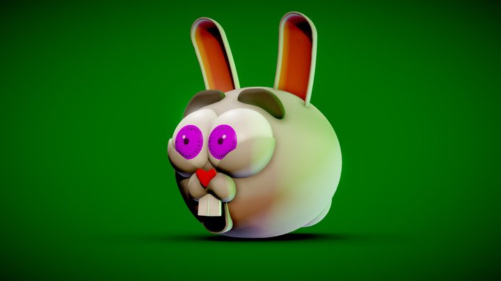 Bunny Cartoon character 3D Model