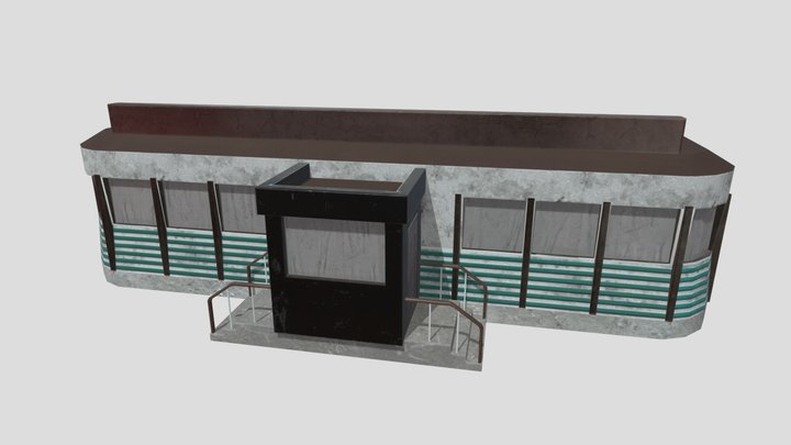 Stylized building 3D Model