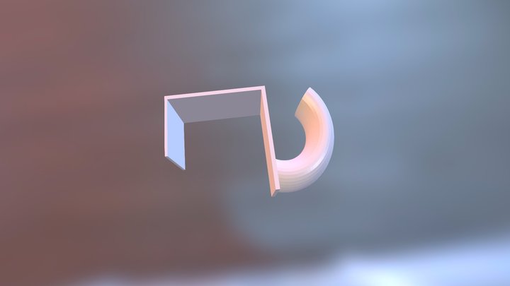 Clothes Hook for Door 3D Model