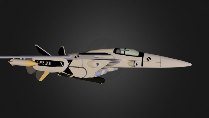 Robotech Macross VF-1 Mecha 3D Model