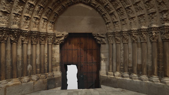 Puerta del Juicio de la catedral de Tudela 3D Model