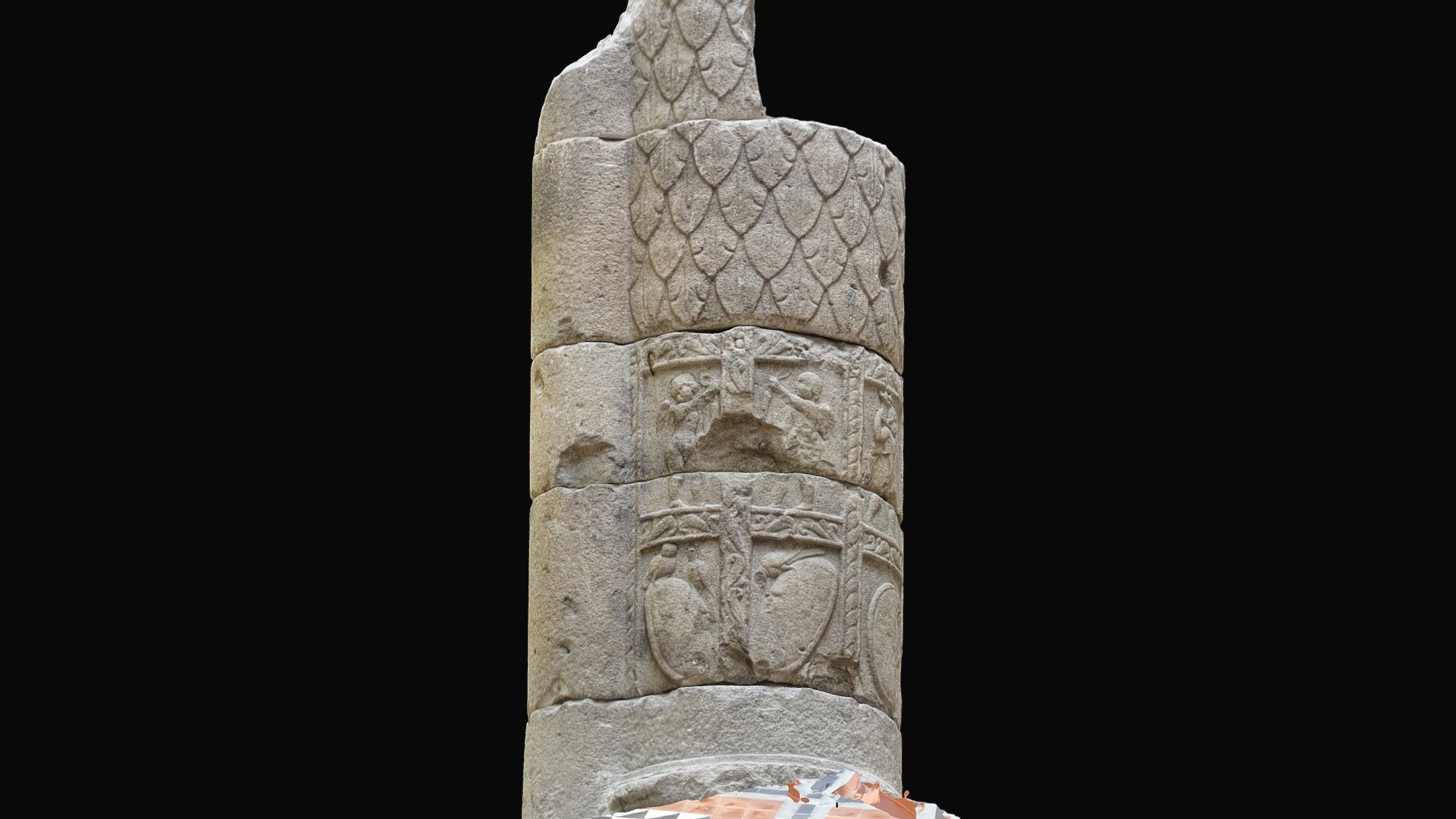 Fragment de porte antique