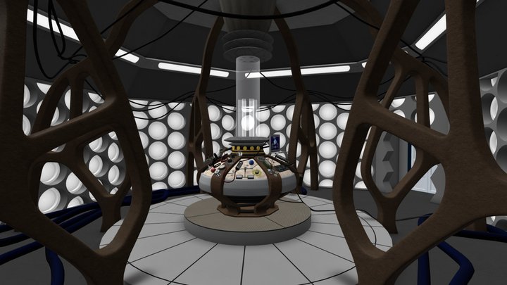 War Doctor's TARDIS Interior 3D Model
