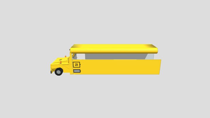 Bus Bluebird vision 3D Model