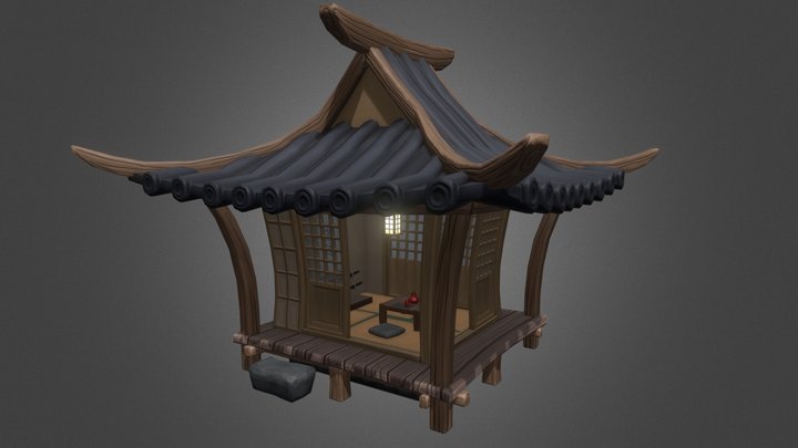 Japanese Tea House 3D Model