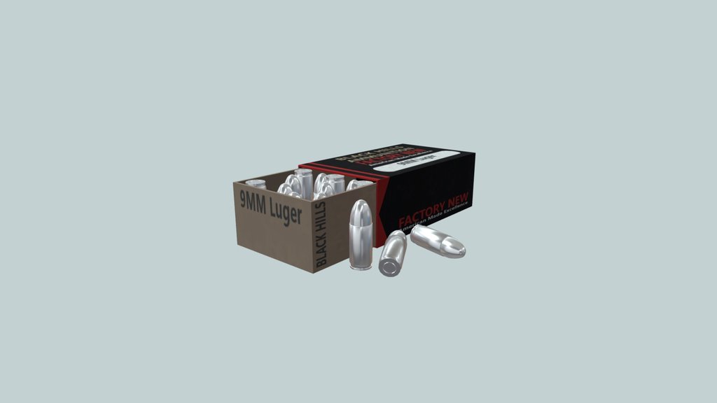 9mm Carton Ammo Box