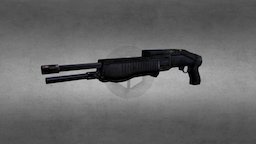 Shotgun Spas 12 3D Model