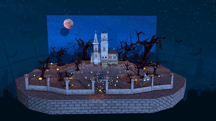 TSVA1C-Fundamentos 3D-HalloweenTown 3D Model