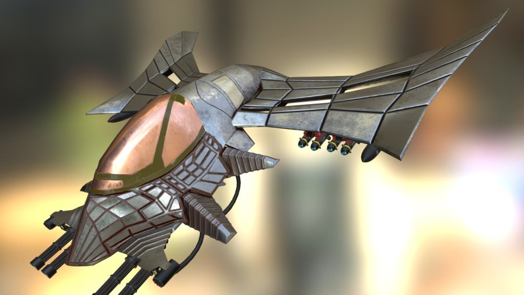 Wasp Bomber 4k resolution — Sketchfab embed 3D viewer