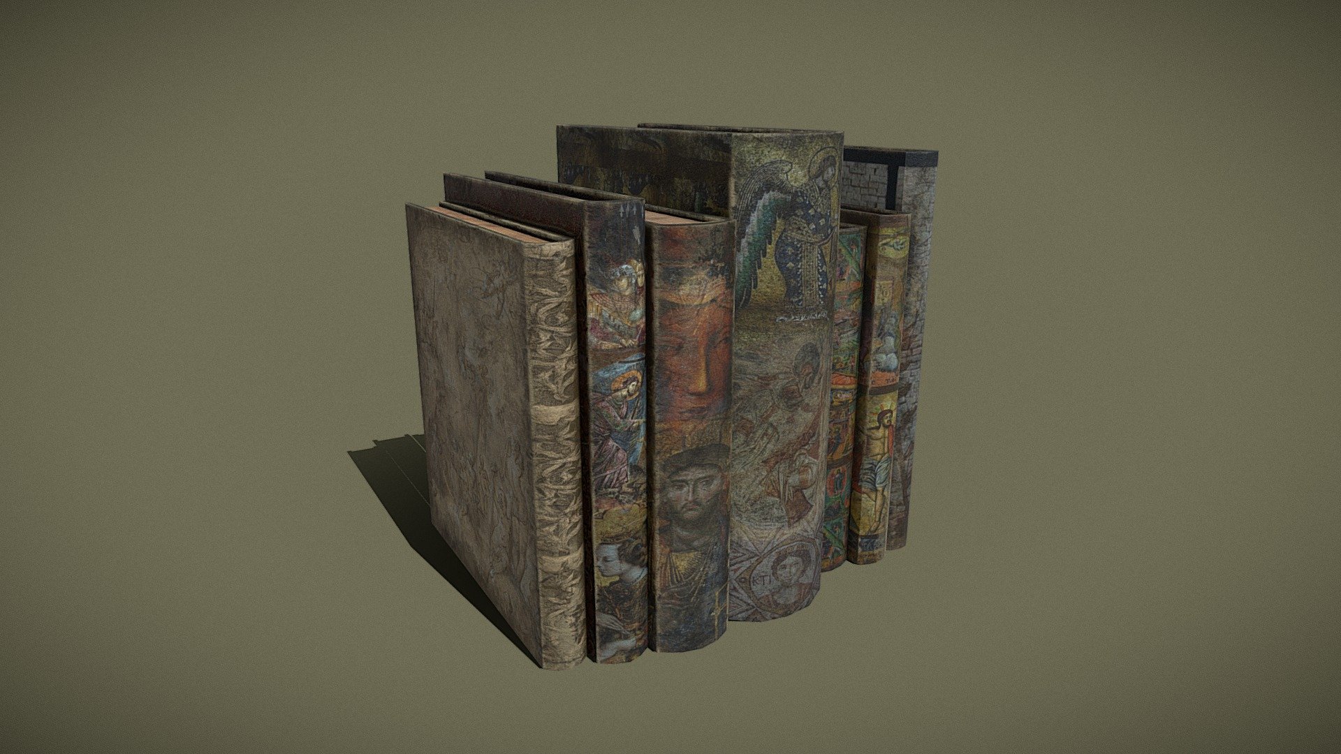 Medieval Books Row3 Design1