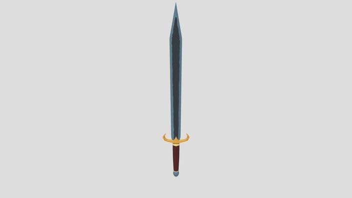 Lowpoly Sword 3D Model