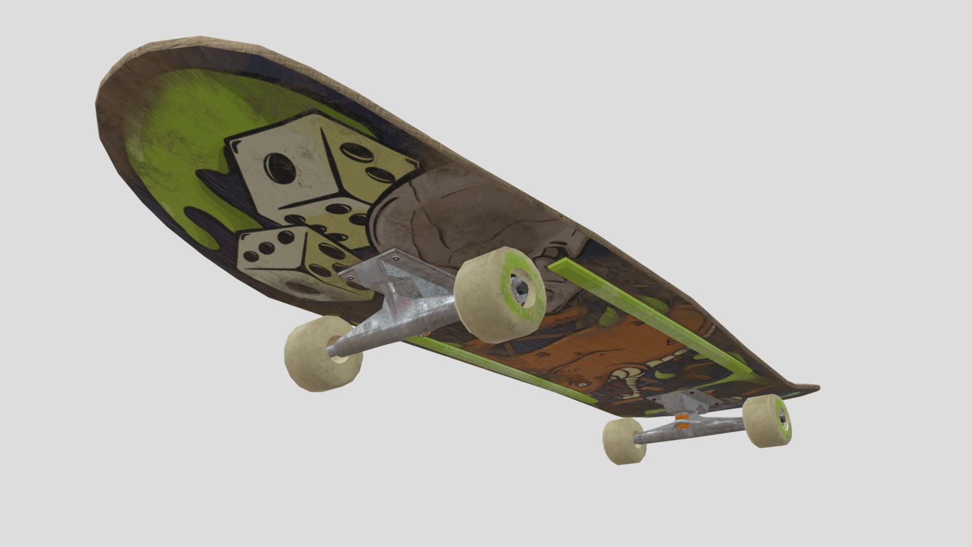 Skateboard Download Free 3D model by OscarWW [40fdbf4] Sketchfab