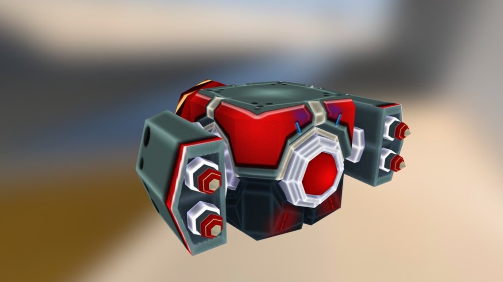 Box Spaceship - 3D model by MatthisP (@matthispralat) [40fe8ab] - Sketchfab