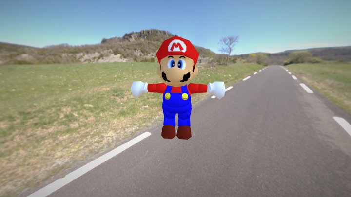 SM64 Mario 3D Model