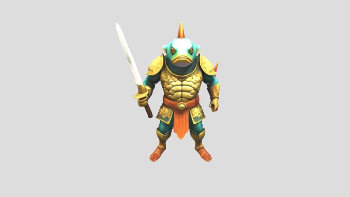 Coralblade Sentinel Fish Warrior