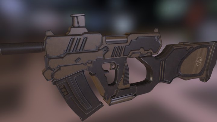 Pulse Rifle 3D Model