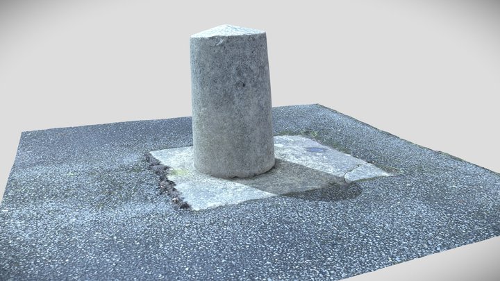 Concrete bollard scan