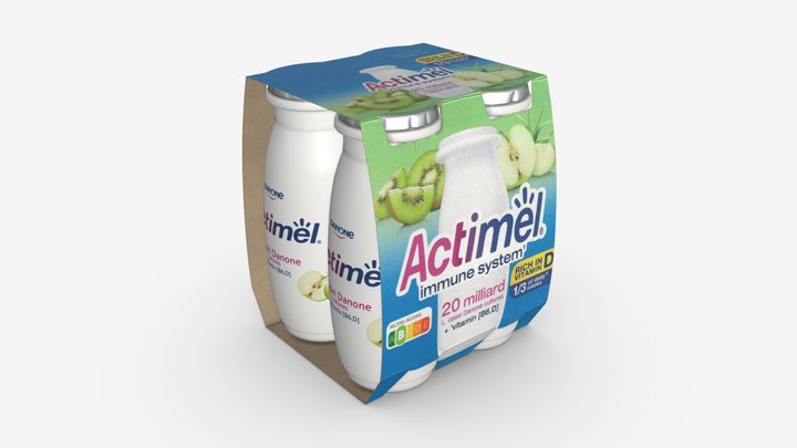 Danone Actimel bottle 3D model