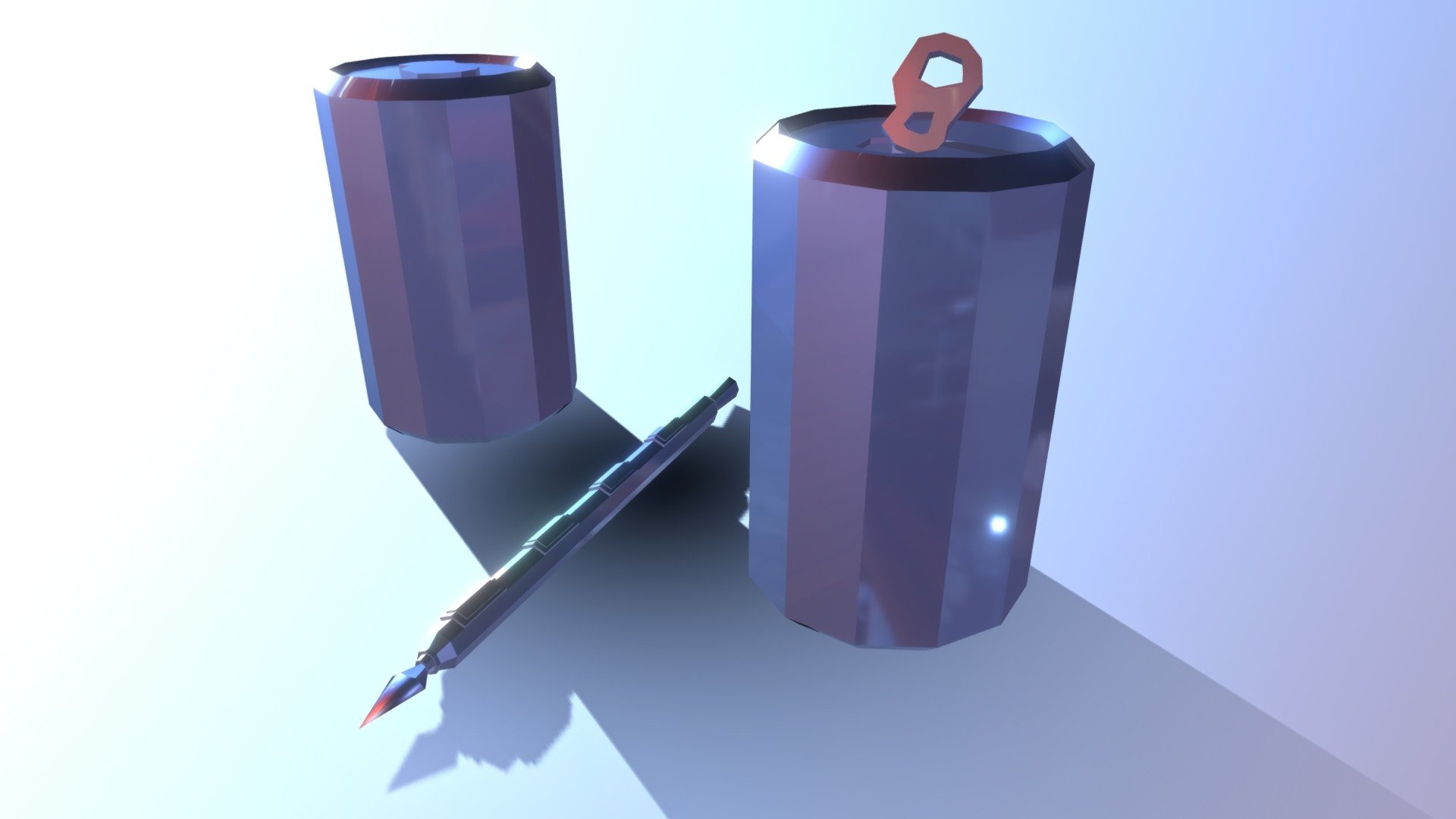 Cans and Pen  Test