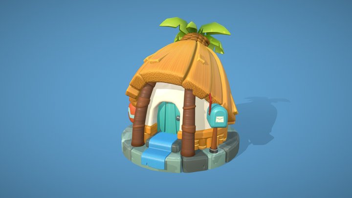 Village House BoomBeach style 3D Model